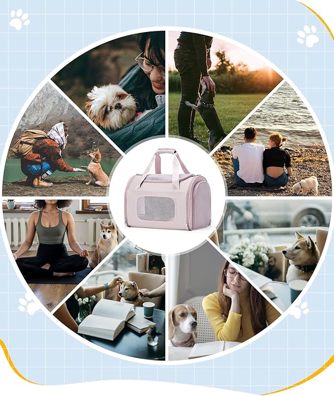 Cat Carrier Soft 20lbs, Collapsible