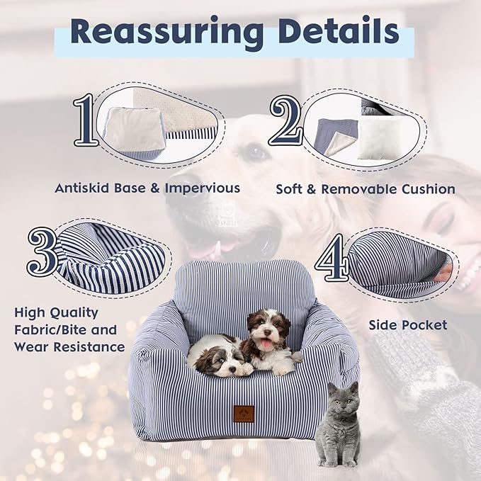 enlitoys Dog Car Seat Puppy Booster Seat