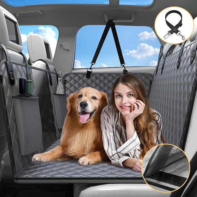 Dog Car Seat Cover +40% Space, 400 lb