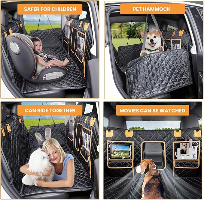 Dog Car Seat Cover for Back Seat