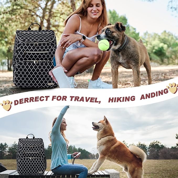 BAGLHER Dog Travel Bag Backpack 2 Silicone 2 Food