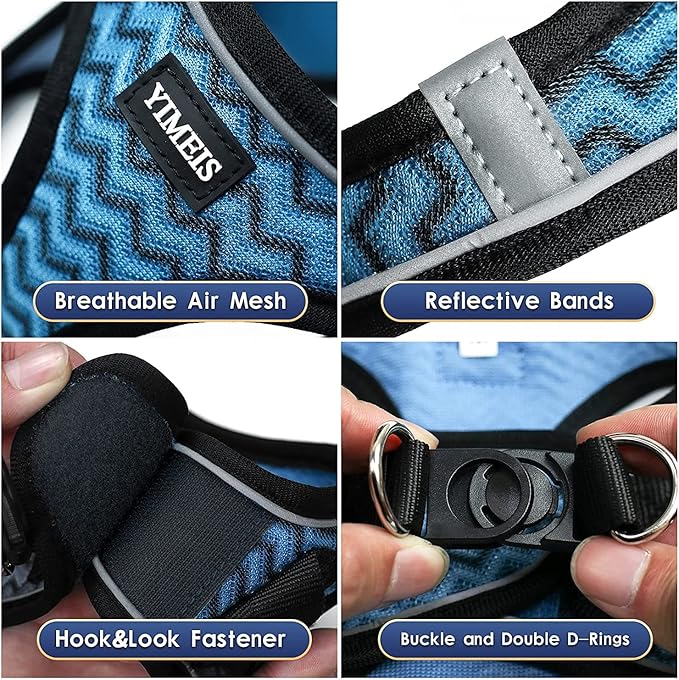YIMEIS Dog Harness and Leash Set 1)