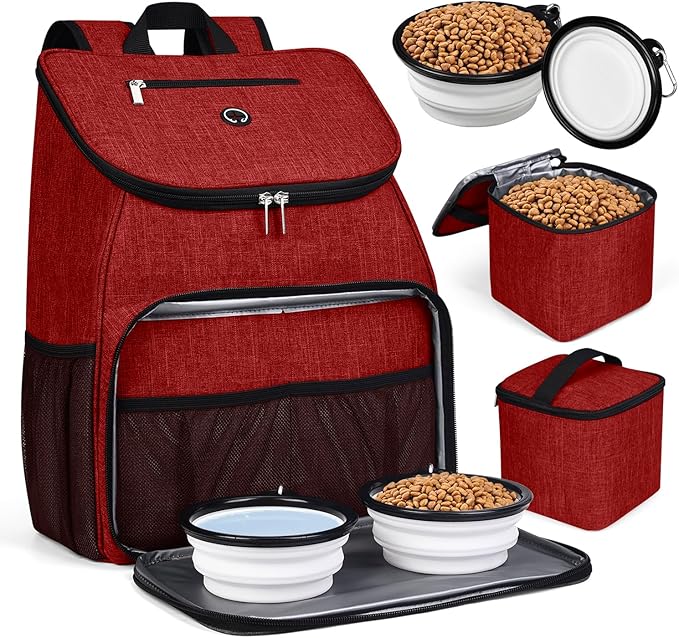 BAGLHER丨Dog Travel Bag 2 Silicone 2 Food