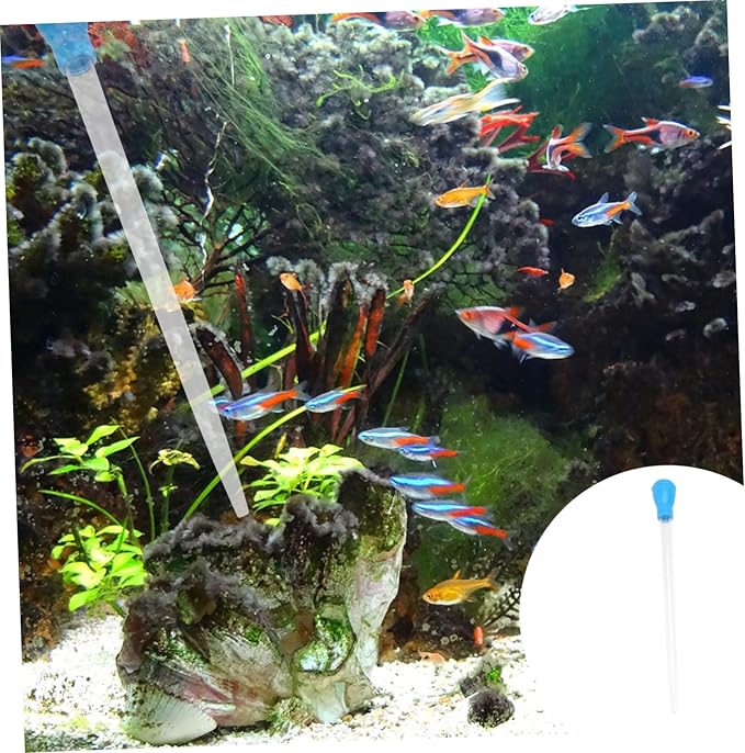 Fish Tank Vacum Cleaner Fish Dropper Mini Straws
