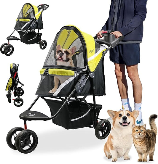 Petique Revolutionary Durable Pet Stroller 55LBS -