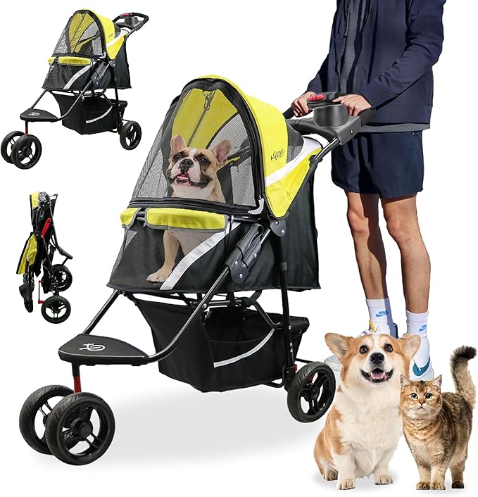Petique Revolutionary Durable Pet Stroller 55LBS -