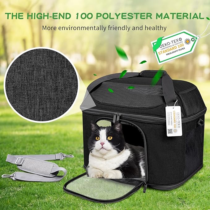 Large Cat Carrier for 2 Cats 20 lbs