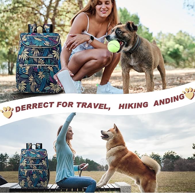 BAGLHER Dog Travel Bag Backpack 2 Silicone 2 Food