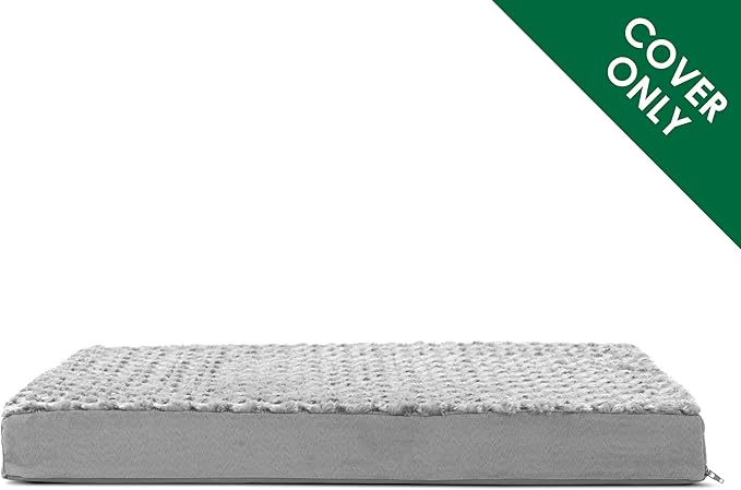 Furhaven Replacement Dog Bed Cover Ultra Plush Faux Fur & Suede Mattress