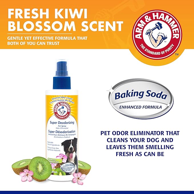 Arm & Hammer for Dogs Super Deodorizing Spray for Dogs 6.7 Ounces -2 Pack (FF9367AMZ2)