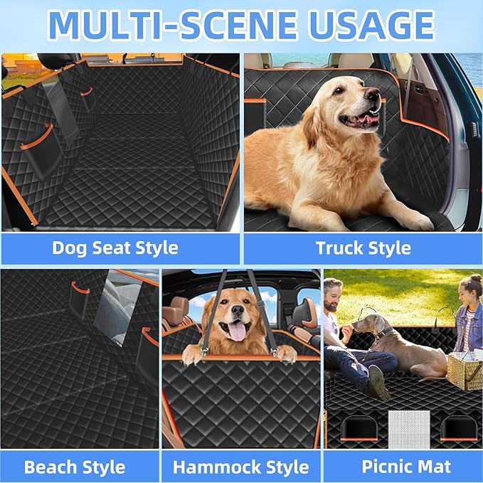 TECTINTER Back Seat Extender for Dogs-Large Space 400lbs