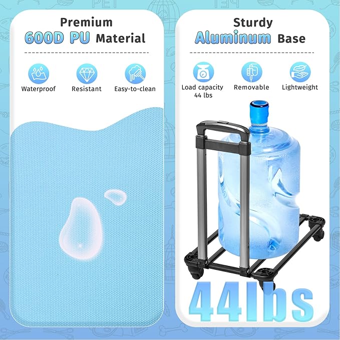 Airline Approved Pet Carrier with Wheels 20 lbs,