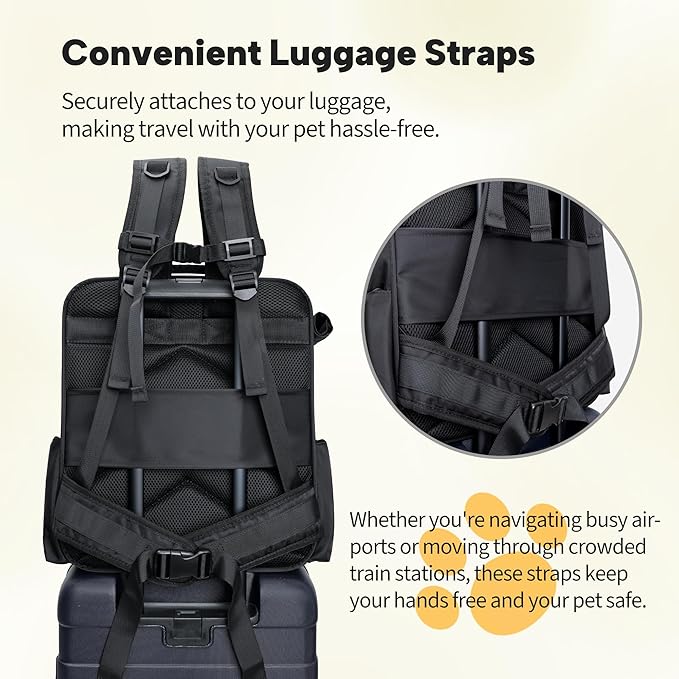 Tall & Expandable Cat Carrier Backpack 14x10x16 Inches, 27 Inches,