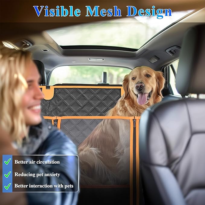 Dog Car Seat Cover for Back Seat