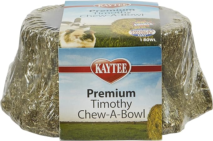 Kaytee Premium Timothy Hay Chew-A-Bowl for Rabbits