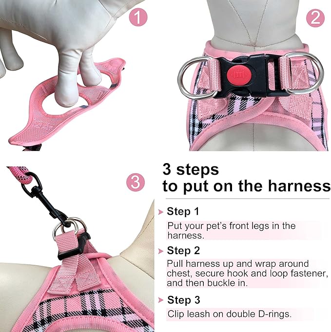 Dog Harness Step-in Breathable Puppy Cat Dog Vest