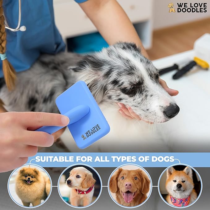 We Love Doodles Dog Slicker Brush for Grooming Pet Hair