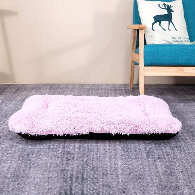Coohom Deluxe Plush Dog Bed Pet Cushion Crate Mat