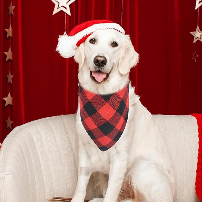 Realeaf Christmas Dog Bandanas 2 Pack