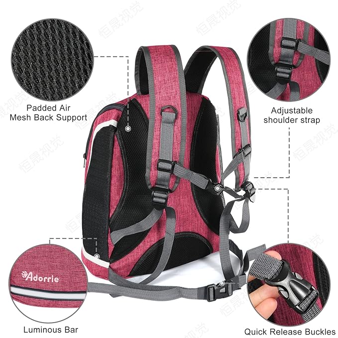Dog Cat Backpack Carrier for Small Dogs and Cats