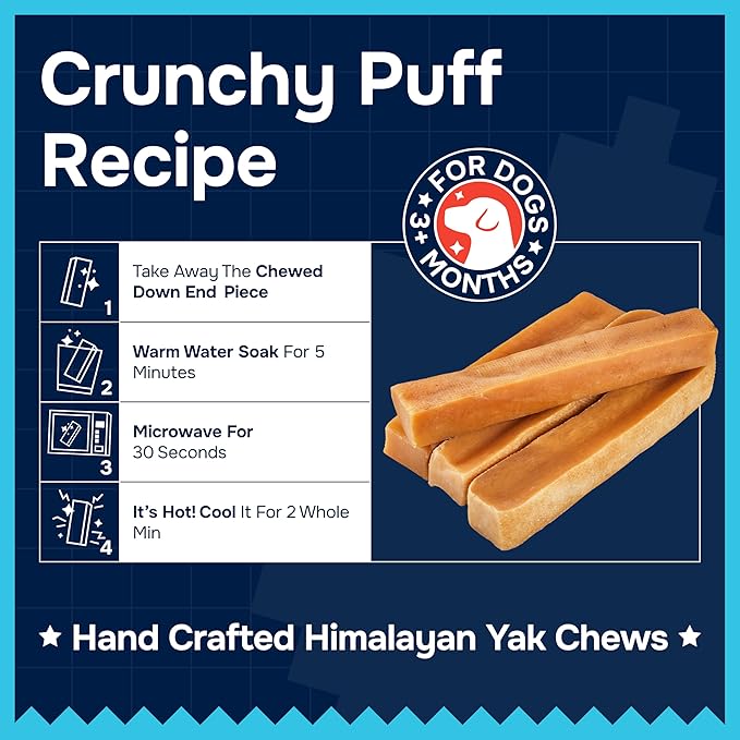 100% Natural Yak Cheese Himalayan Made Dog Chews All Breeds