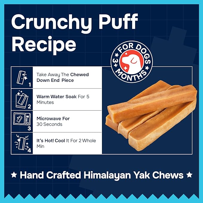 100% Natural Yak Cheese Himalayan Made Dog Chews All Breeds