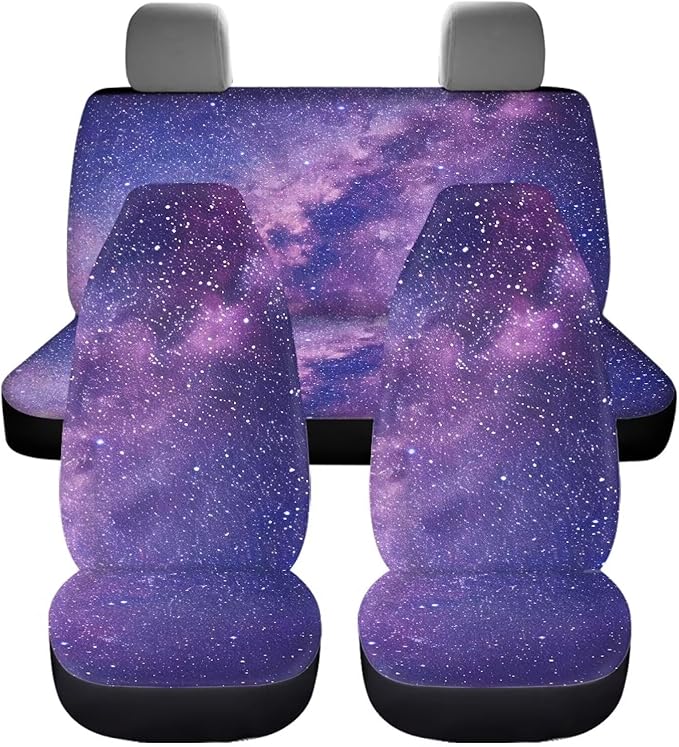 Purple Galaxy Car Seat Covers Full Set Automotive
