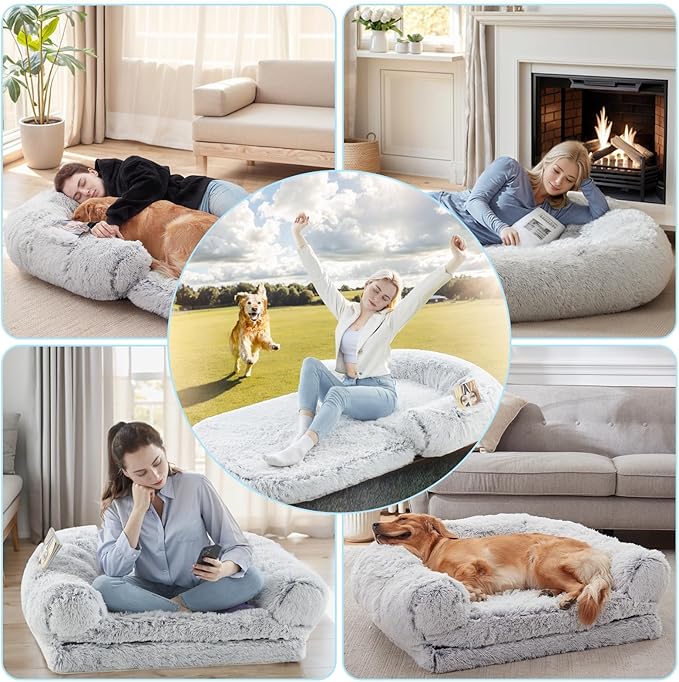 Human Dog Bed 72"x43"x10" Dog