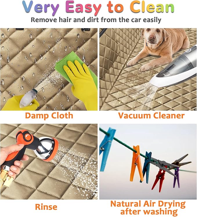 URPOWER Dog Seat Cover Car Seat Cover 100% Waterproof 600D Heavy