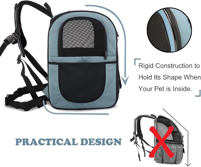 APOLLO WALKER Pet Carrier Backpack for Small Cats and Dogs