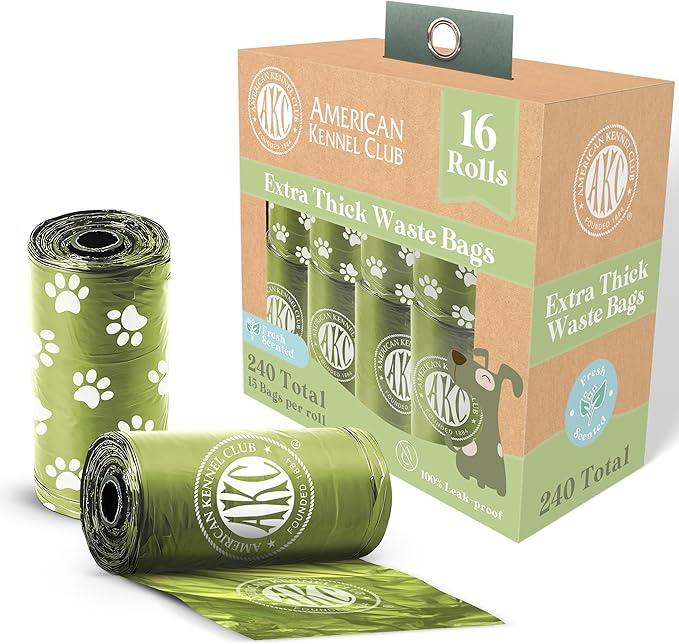 AKC Dog Poop Bags 16 Refill 240 Count
