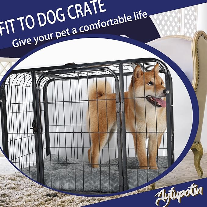 Dog Crate Beds for Large Dogs 42 inch 42x28 Light