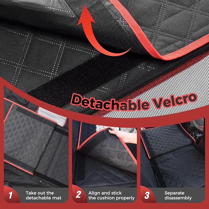 Dog Car Seat Cover +40% Space, 400 lbs