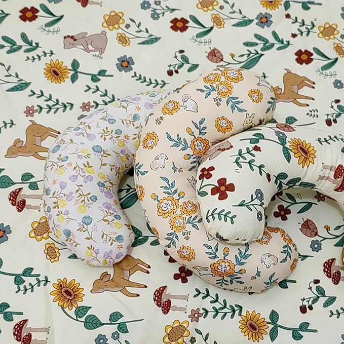 Pet Pillow Floral U-Shaped Pillow for Dogs