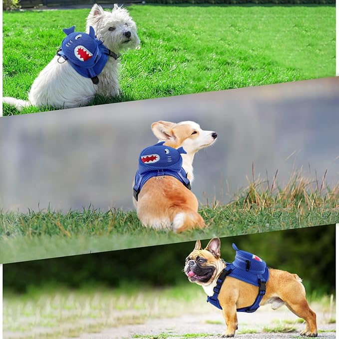 Dog Harness Backpack Cute Doggie Backpack Carrier for Small Medium Dogs