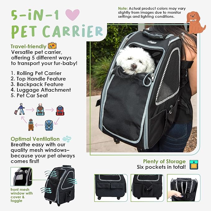 Petique 5-in-1 PET Carrier 25LBS -