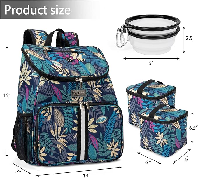 BAGLHER丨Dog Travel Bag 2 Silicone 2 Food
