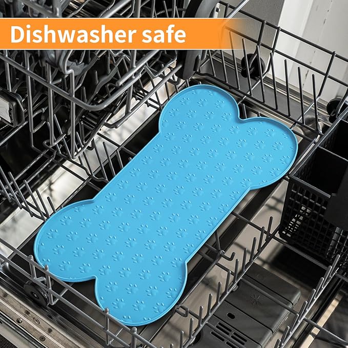 Dog Food Mat Anti-Slip Silicone Dog Bowl Mat