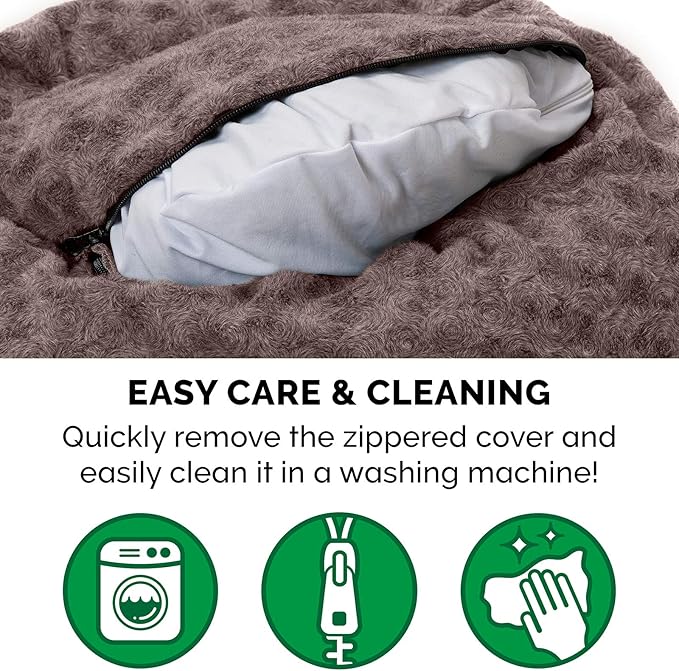 Furhaven 30" Round Donut Dog Bed for Medium/Small Dogs 45 lbs