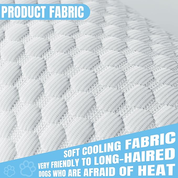 HOMBYS Cooling Dog Claming Pillow for Large and Medium Dogs Toy(17"x8", Light