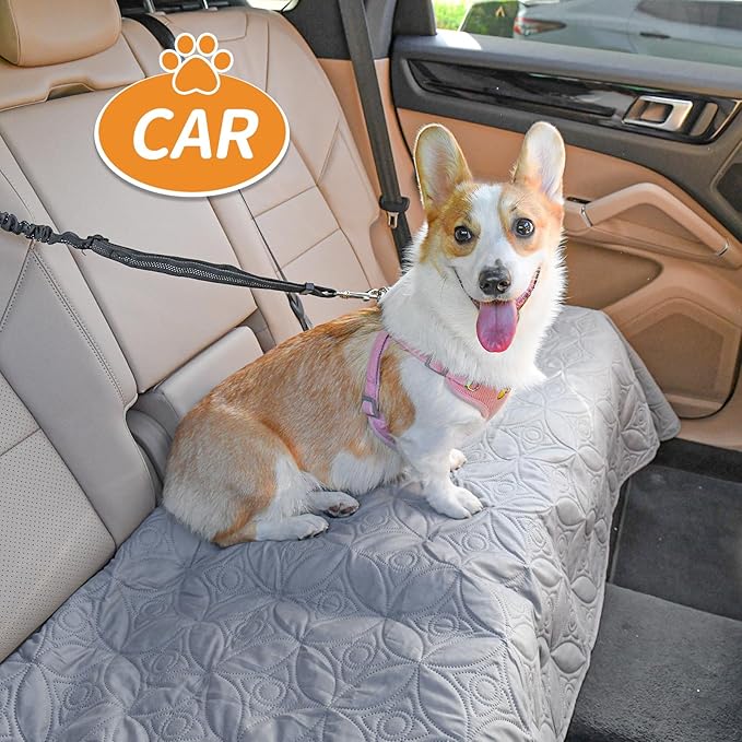 2 Packs Waterproof Dog Blankets Washable for Large Dog (38"×75", Light/Dark