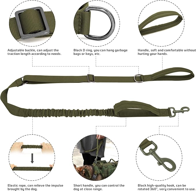 Forestpaw Tactical Dog Harness for Large Dogs