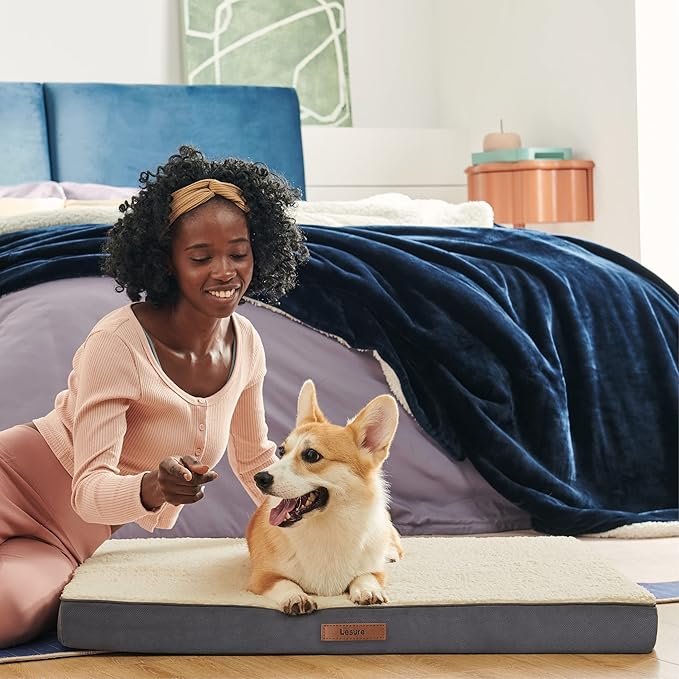 Lesure Dog Bed Cover 36x27x3.5 Inches