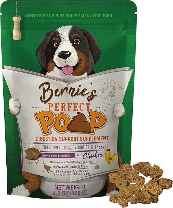 Perfect Poop Digestion & General Health Supplement for Dogs: Fiber 4.2)
