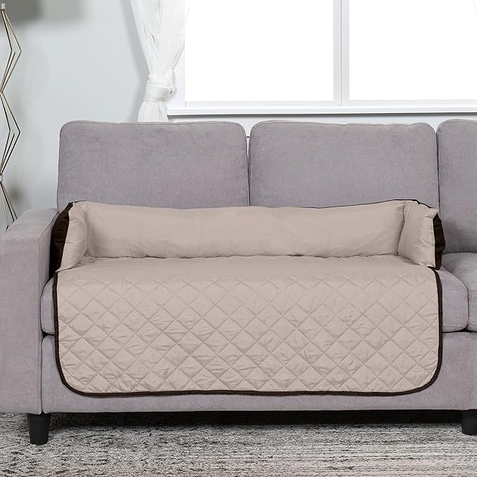 Furhaven Water-Resistant & Reversible 42" Wide Seat Cover Protector for Dogs & Cats