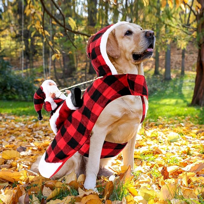 BWOGUE Santa Dog Costume Christmas Pet Clothes Santa