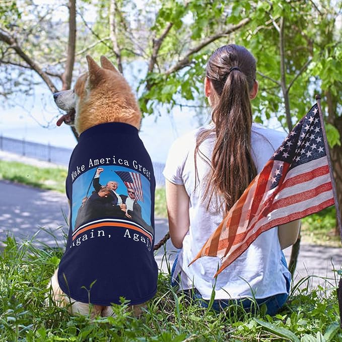 Large Dog Shirt -Navy Blue