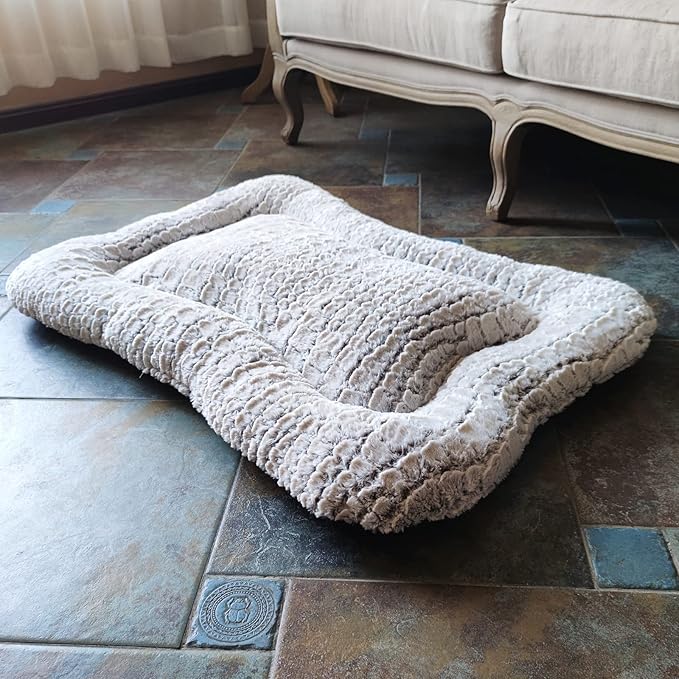 Coohom Deluxe Plush Dog Bed Pet Cushion Crate Mat