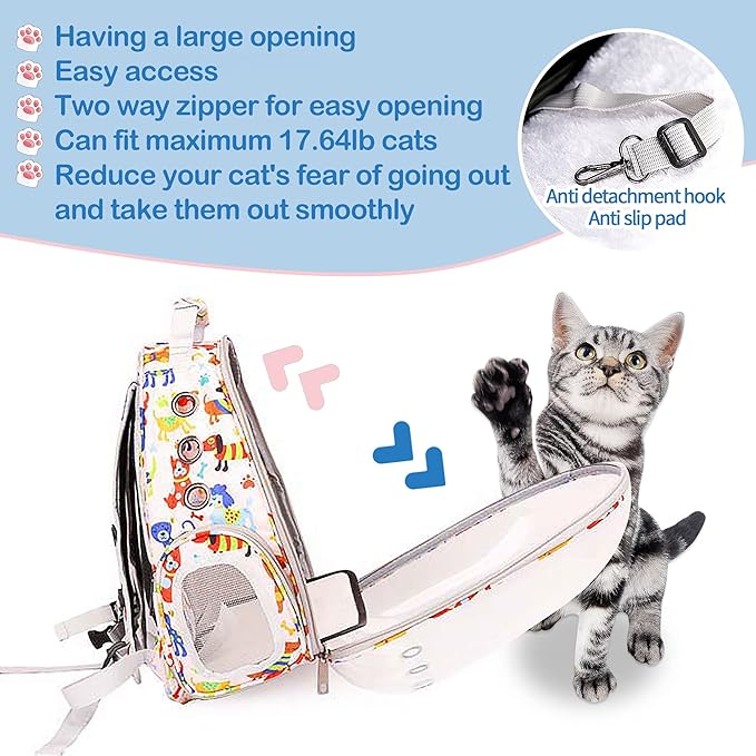Cat Backpack Carrier Bubble Bag Space Capsule Pet Carrier Dog Hiking Backpack