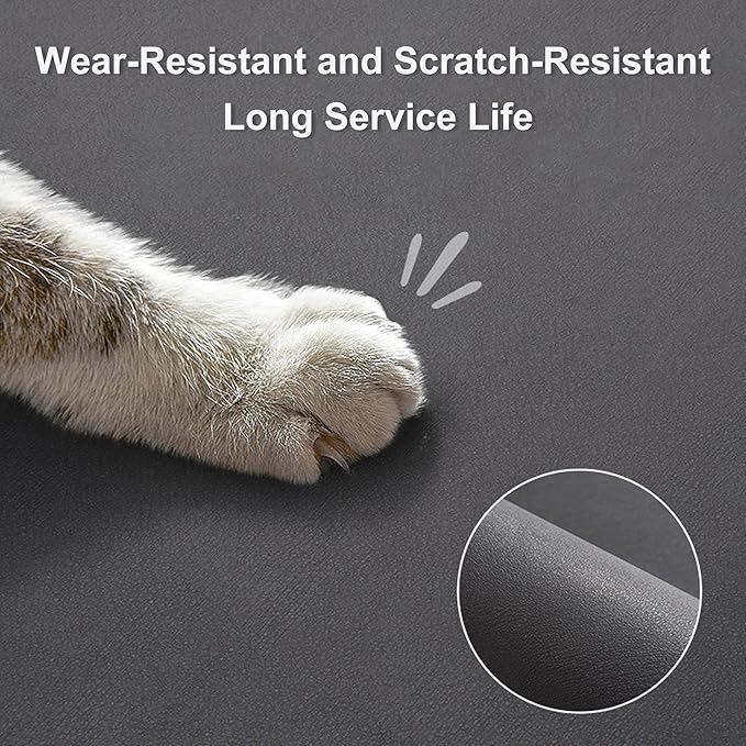 YCT Cat Food Mat for Pet Dog Food Mat Logo,24 x 16.9 inches,